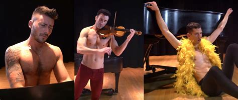 The Shirtless Violinist Teamed Up With A Pianist And Dancer For A Barechested Cover Of Troye