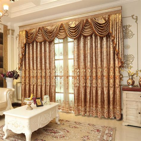 European Style Curtain For Living Dining Room Bedroom Light Luxury