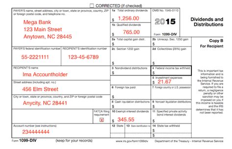 Understanding Your Tax Forms 2016 1099 Div Dividends And Distributions