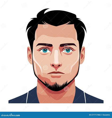 Face Man Stock Vector Illustration Of Male Barbershop 277717466