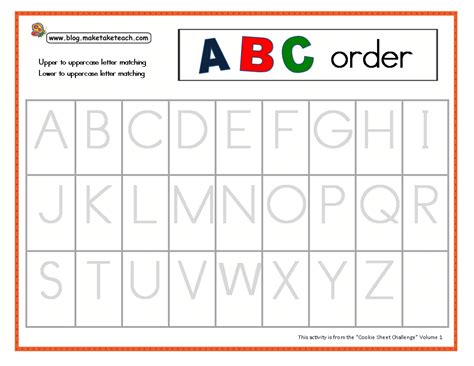 Abc Order Worksheets For Kindergarten Kindergarten