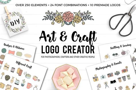 Use a word business card template to design your own custom cards by adding a logo or tagline. Art and Craft Logo Creator - Design Cuts