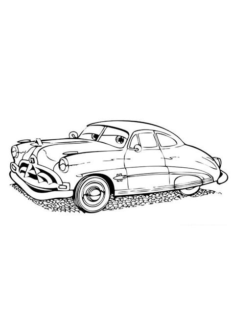 Doc Hudson Cars Coloring Page Funny Coloring Pages
