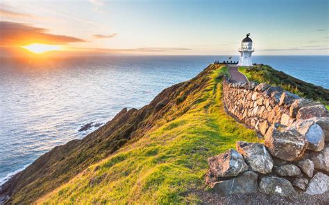 Lighthouse Cape Reinga In New Zealand Wallpapers Hd Images