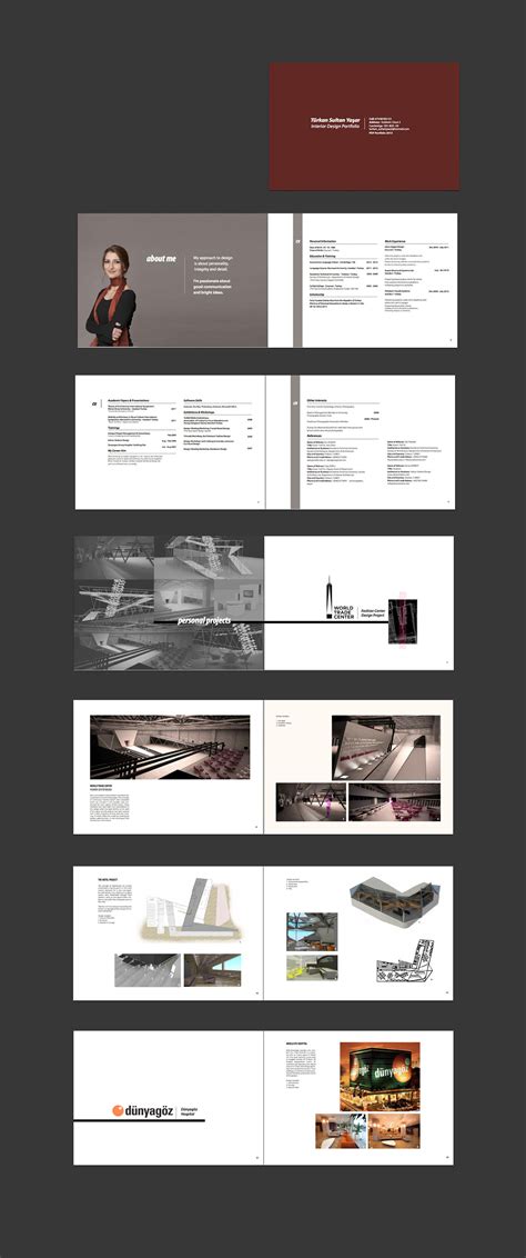 Portfolio Design for an Interior Architect - Sample Pgs on Behance