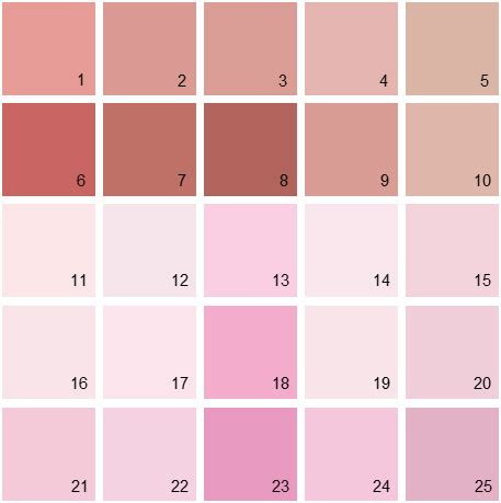 Here you will find the ultimate collection of pink paint color schemes for you to enjoy. Benjamin Moore Paint Colors - Pink Palette 07 | House ...
