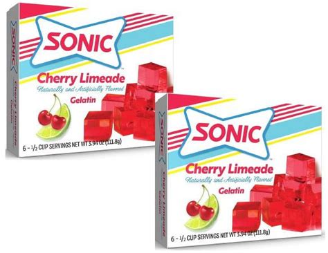 Cgt Sonic Cherry Limeade Gelatin Fat Free Desert Snack Treat Jello