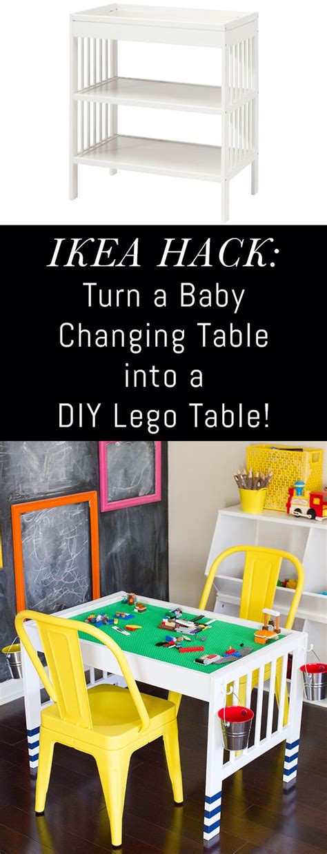 Ikea Hack Turn A Baby Changing Table Into A Lego Table