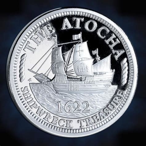 Commemorative 1622 Shipwreck Atocha Silver Coin