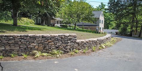 Pennsylvania Fieldstone Wall And Steps Custom Built Natural Stone Walls