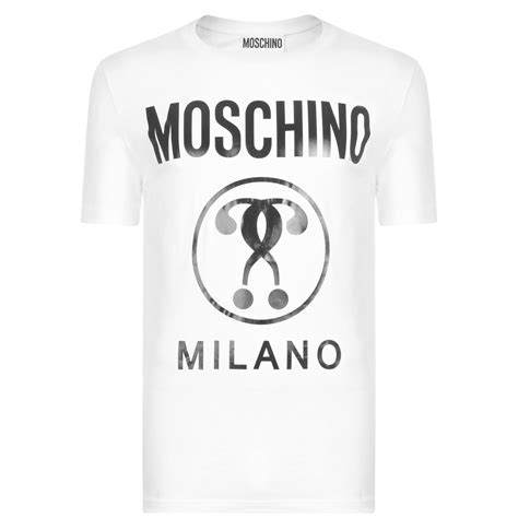 Moschino Question Mark T Shirt Men Regular Fit T Shirts Flannels