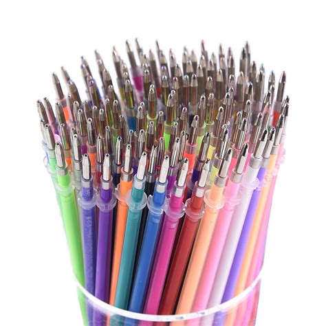 Buy 130 Colors Gel Pen Refills Glitter Metallic Pastel Fluorescence