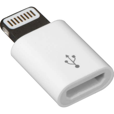 Apple Lightning To Micro Usb Adapter Md820ama Bandh Photo Video