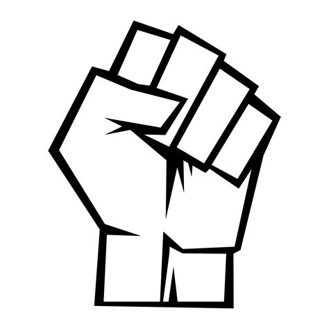 fist white png