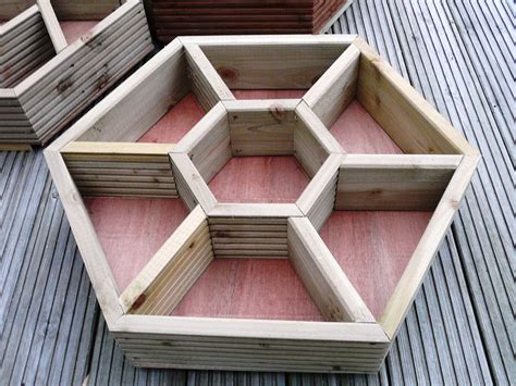 Large 70cm X 60cm Hand Made Wooden Hexagonal Herb By Patioplanters £29