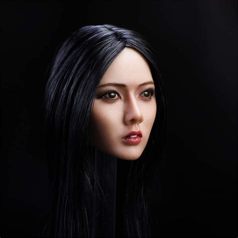 Hiplay Scale Female Figure Head Sculpt Asia Female Doll Head For
