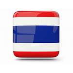 Thailand Icon Square Flag Glossy Non Commercial