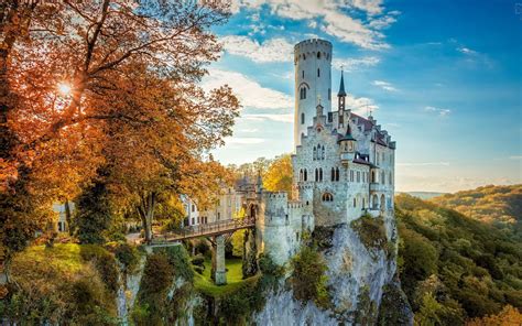 Lichtenstein Castle In Wurttemberg Sfondi Gratuiti Per Widescreen
