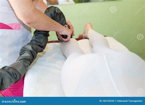 Anti Cellulite Lpg Massage To Correct The Female Figure Stock Image Image Of Apparatus