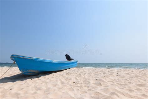 Blue Boat Stock Photo Image Of Fishing Traditional 89837538