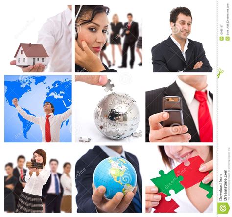 Business Collage Business Concept Images Collage With Lots Of