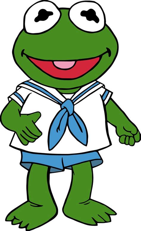 Kermit The Frog From The Muppet Babies Vinyl Die Cut Decal Etsy