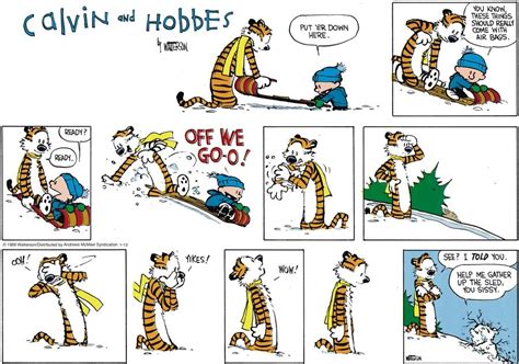 Calvin And Hobbes By Bill Watterson For January 13 2019 Calvin And