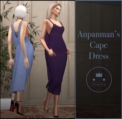 Down With Patreon The Sims 4 Patreon Simply King Cape Dress Sims 4