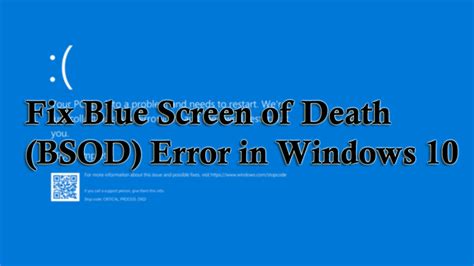 7 Ways To Fix Blue Screen Of Death Bsod Error In Windows 10