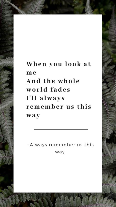 Always Remember Us This Way Lady Gaga Lyrics A Star Is Born Song