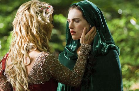 Morgana On The Throne Emilia Fox Morgause Merlin Katie McGrath Morgana Merlin