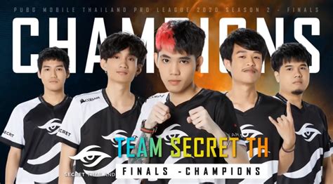 March 12, team is formed. Team Secret TH win PUBG Mobile Pro League Thailand season ...