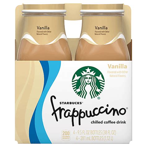 Starbucks Frappuccino Chilled Coffee Drink Vanilla Flavored 95 Fl Oz 4