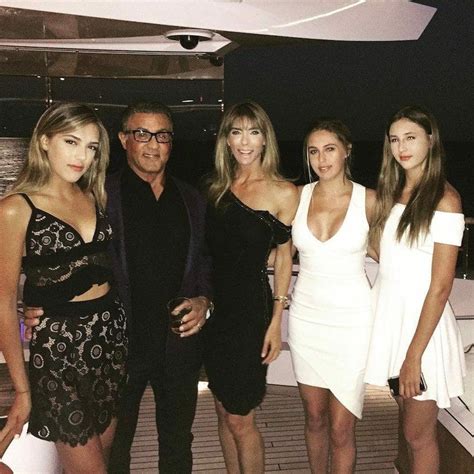 Just a few people started their walk in. Sylvester Stallone's daughters are all grown up and have ...