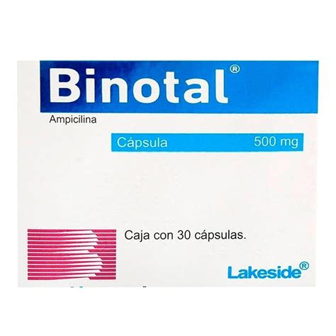 Binotal Ampicilina 500 G 30 Tabletas Walmart