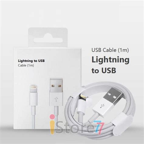 Jual Kabel Data Charger Original IPhone USB To Lightning Cable 1M 2M