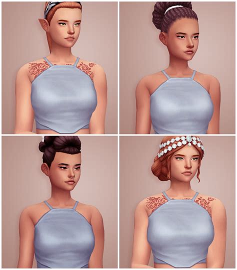 Oh You Again City Living Hairs Recolored And Retextured Females