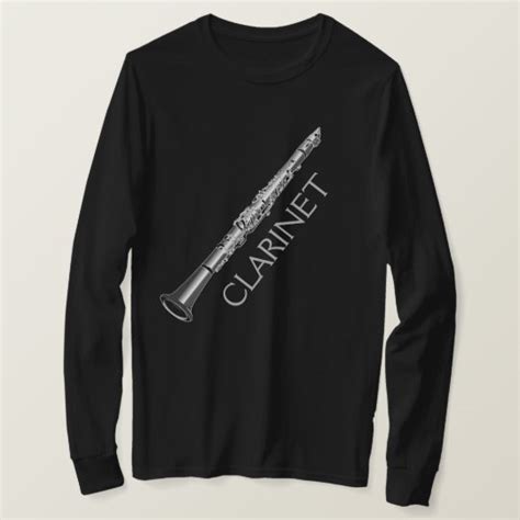 Clarinet Instrument Mens Long Sleeve T Shirt