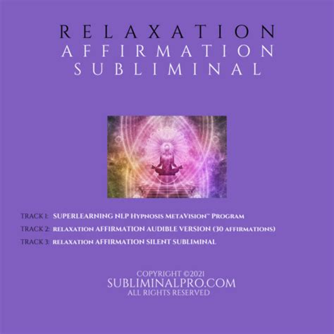 Relaxation Affirmation Subliminal Subliminal Pro™ Audio