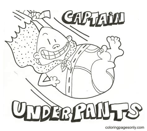 Captain Underpants Coloring Pages Printable For Free Download