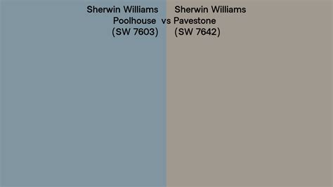 Sherwin Williams Poolhouse Vs Pavestone Side By Side Comparison