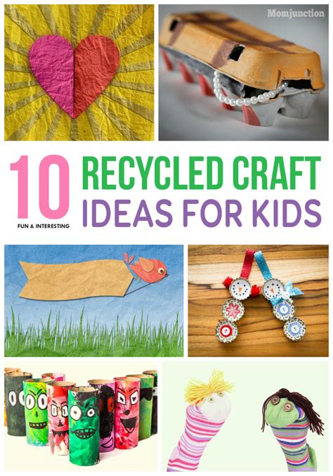 10 Fun And Easy Recycled Crafts For Preschoolers And Kids