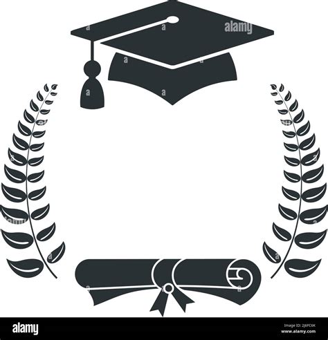 Logotipo De Graduación Gorra De Estudiante De La Universidad Laurel