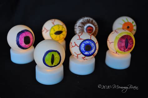Diy Halloween Craft Glowing Eyeballs Mommy Brain Reports Halloween