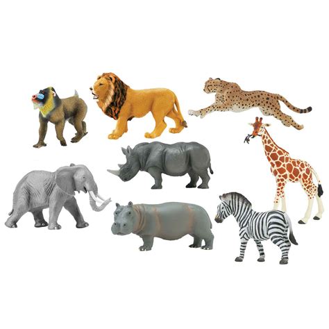 African Savanna Realistic Animals Beckers School Supplies