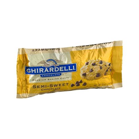 Ghirardelli Semi Sweet Chocolate Baking Chip 12 Oz Bag 12cas