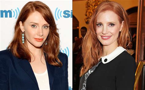 Bryce Dallas Howard Jessica Chastain Comparisons Are Flattering
