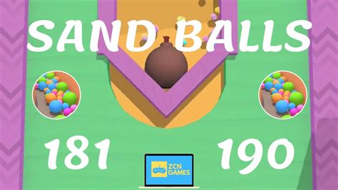 Sand Balls Gameplay Levels 181 190 Youtube