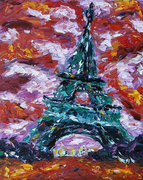 Oil Painting Portfolio Eiffel Tower Painting Painting Inspiration