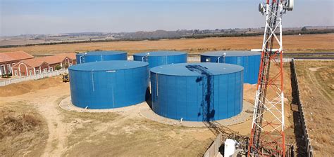 Tank Farm Installed To Increase Bulk Potable Water Storage Sbs Tanks